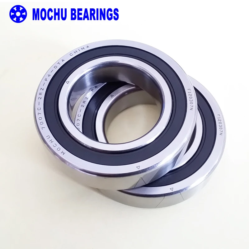 1 пара MOCHU 7007 7007C 2RZ P4 DT A 35x62x14 35x62x28 герметичные Угловые контактные подшипники