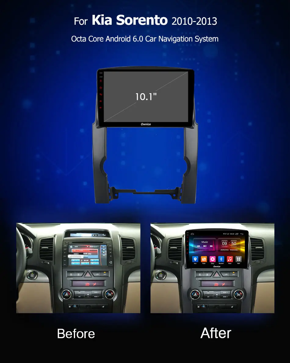 Ownice C500 + G10 2G 32G Octa Core android 8 1 автомобильный dvd для kia sorento 2010 2013 в тире стерео gps nagavi