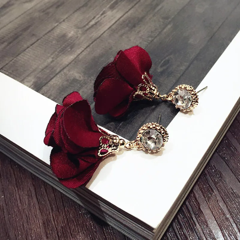 Корейские популярные украшения в стиле ретро круглые циркониевые серьги виде