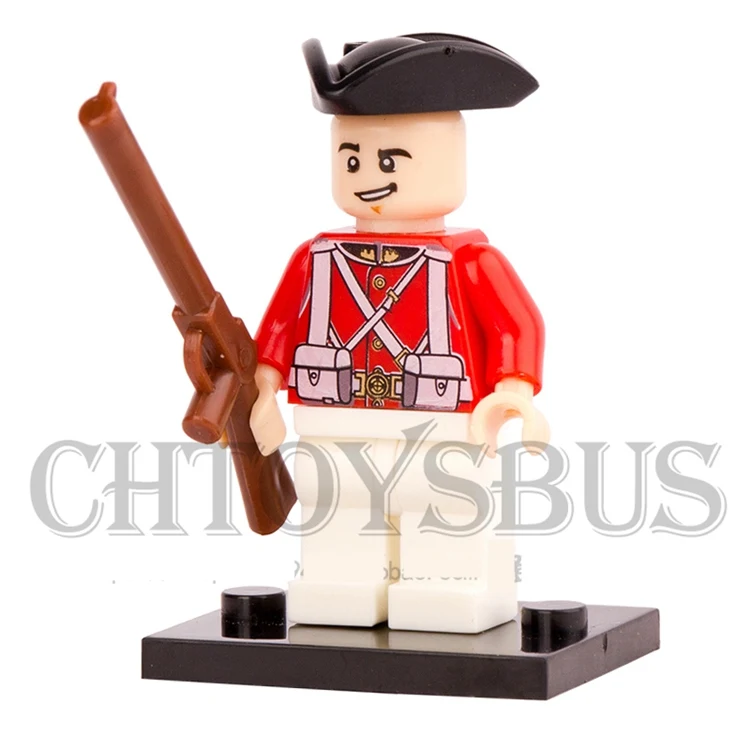 Одна распродажа Пираты Карибского моря Красная форма армейский солдат охранники