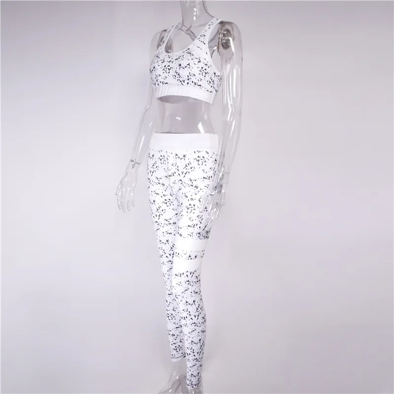 Спортивный комплект костюм леопарда 2 шт. (рубашка + Леггинсы) Пикантные Для