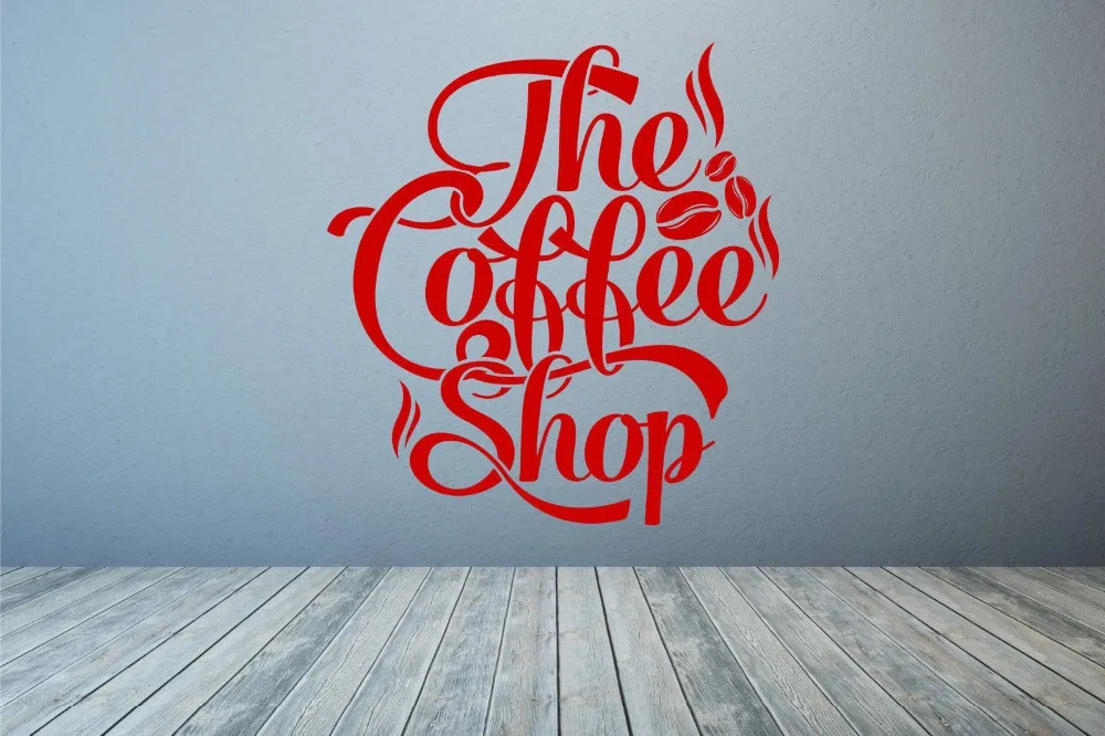 

Coffee Shop Quote Vinyl Wall Decal Coffee Lettering Wall Coffee Shop Logo Mural Art Shop Window Glass Wall Sticker