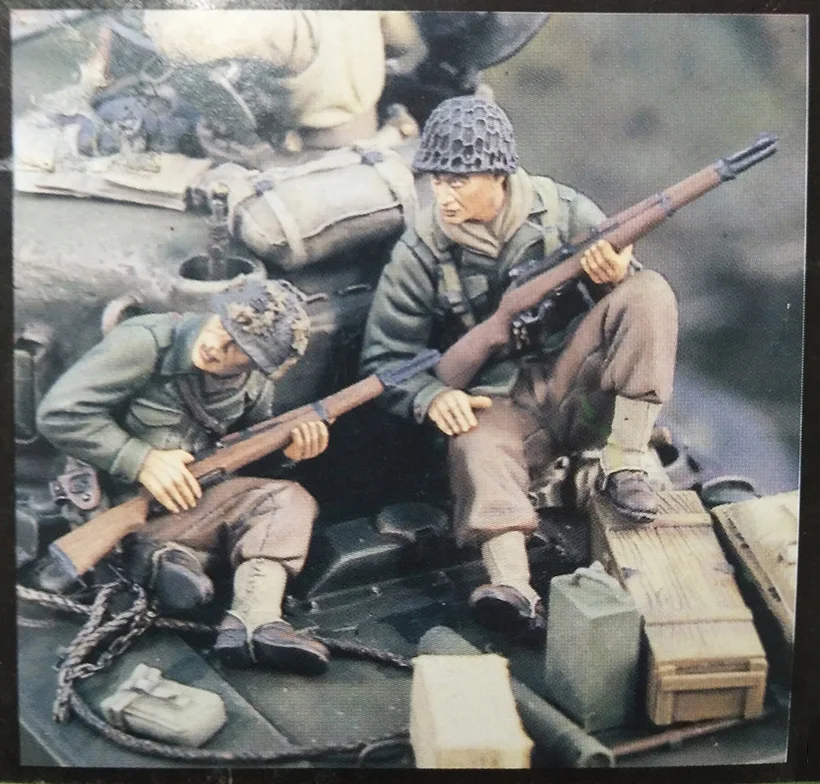 Неокрашенный комплект 1/35 Американский Танк Райдеры солдат фигурки исторические