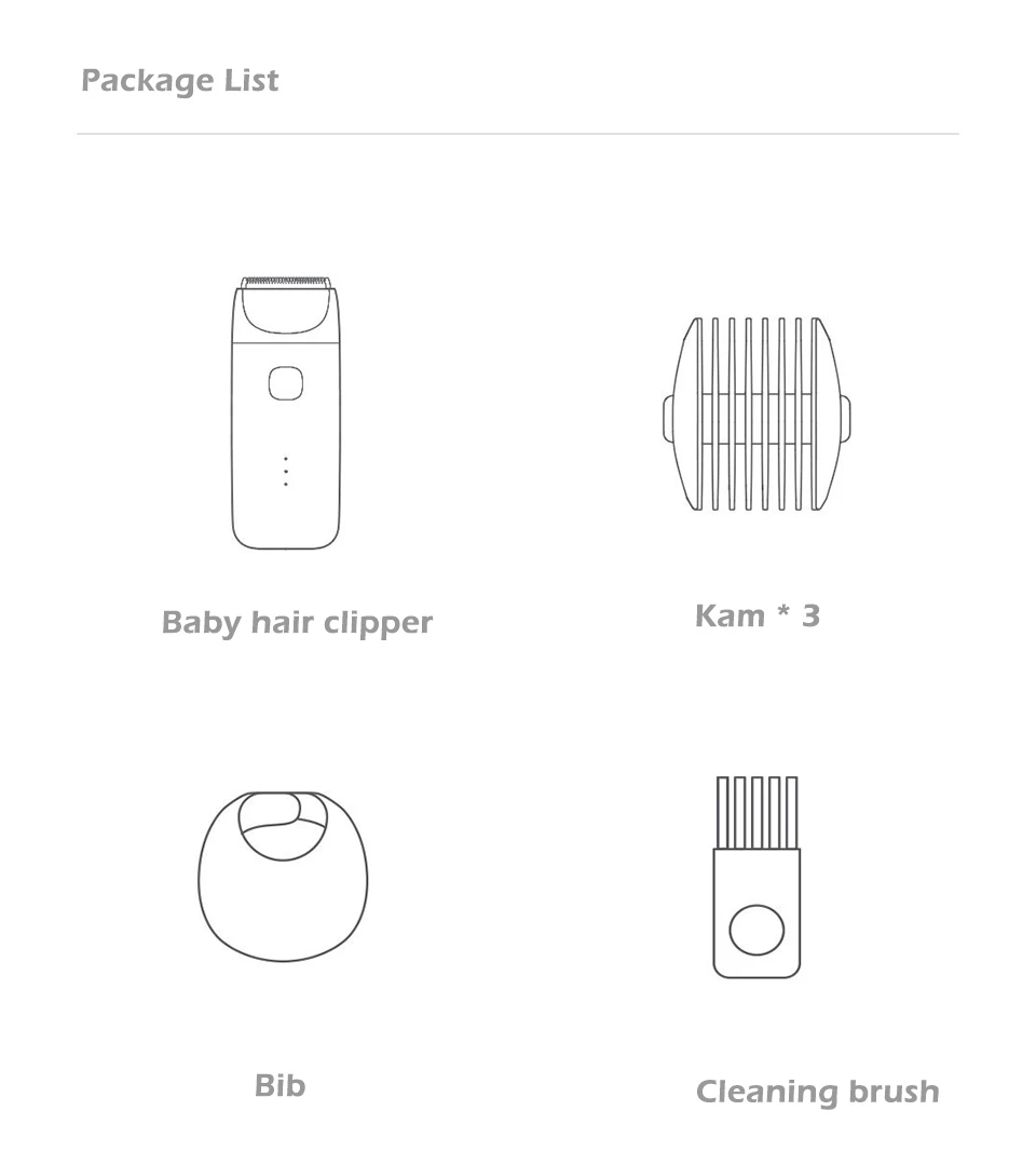 XIAOMI Mijia Миту Детские Tondeuse IPX7 водонепроницаемый Elektrische babybett Tondeuse триммер стилле мотор в детском саду;