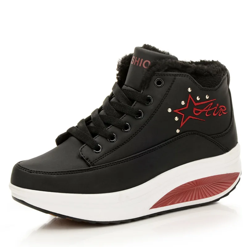 2019 Новинка сезон осень зима ботинки с высоким берцем обувь округлой подошвой в