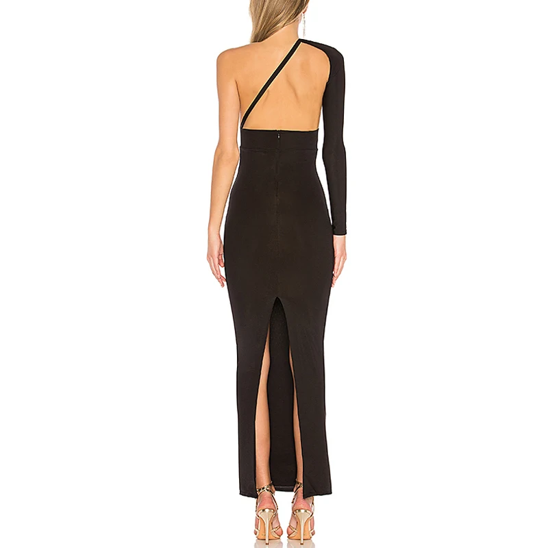 INDRESSME сексуальное открытое на одно плечо женское Бандажное вечернее платье