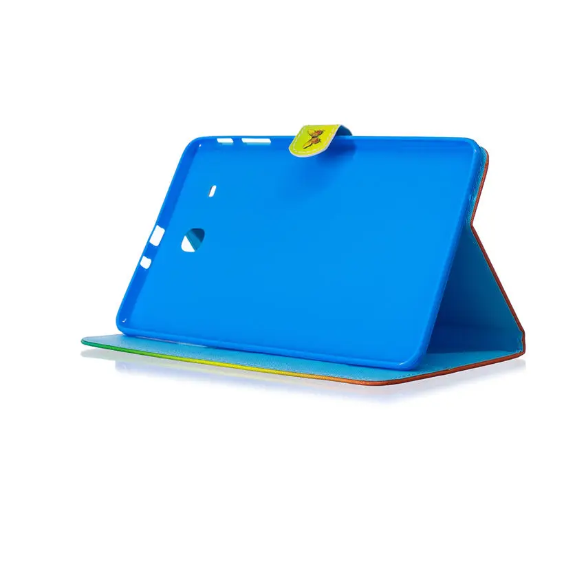 Чехол Funda для Samsung Galaxy Tab E 9 6 дюйма умный чехол T560 SM-T560 T561 Модный чехол-подставка с