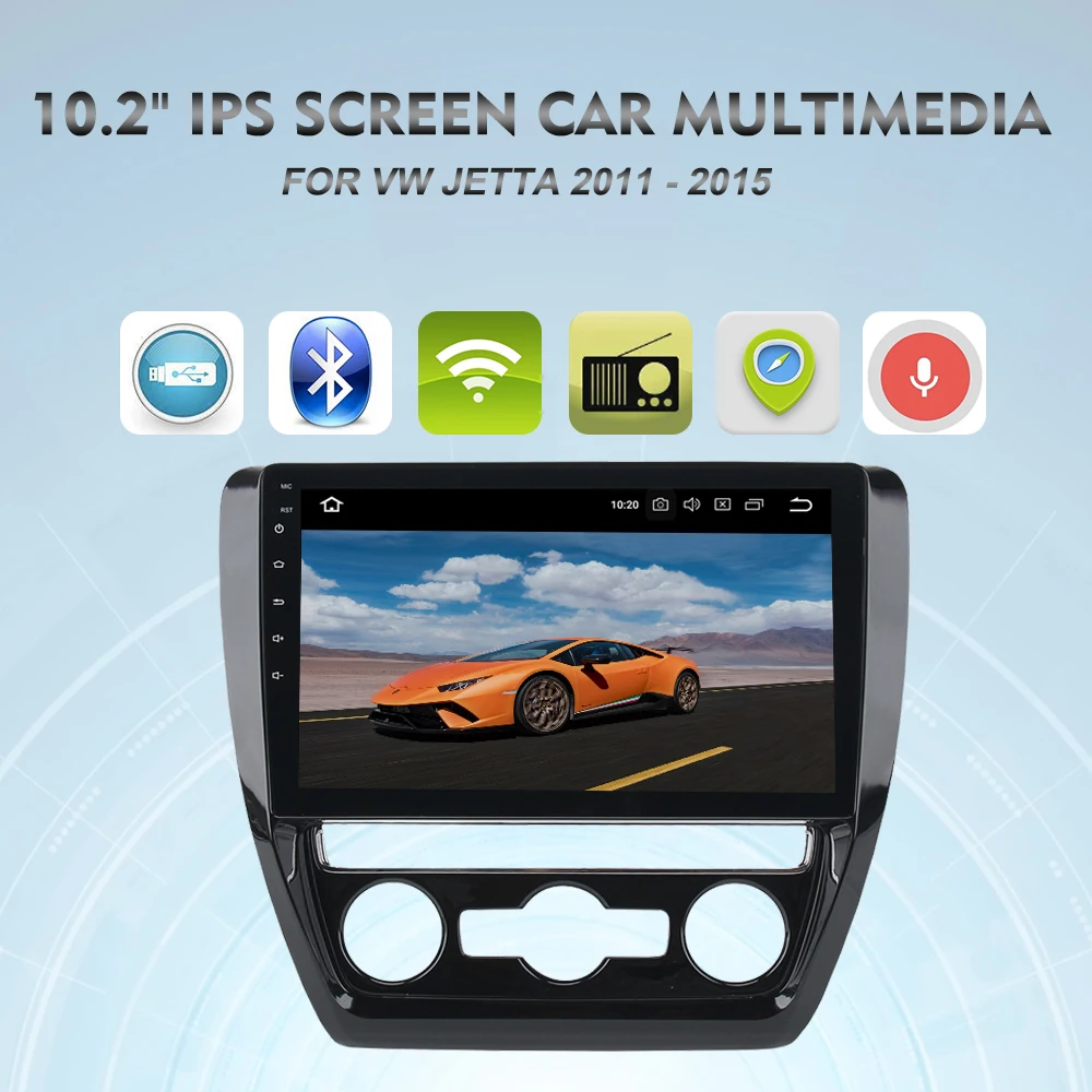 Автомагнитола gps для VW Jetta 2012 2013 Мультимедиа Android Автомагнитола 10," ips экран Автомагнитола стерео NAVI 4G wifi RDS