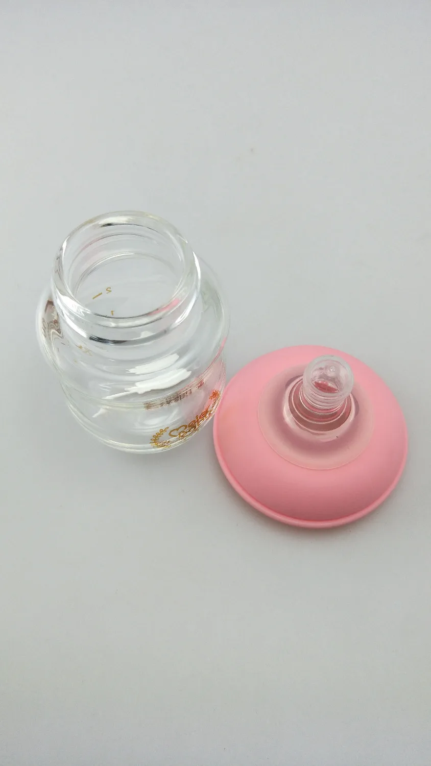 Meierbaby бутылка для новорожденных(M8229); высокое боросиликатное стекло; BPA бесплатно; жидкий силиконовый материал; S отверстие(медленный поток