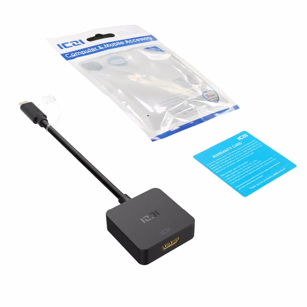 ICZI 4K USB C type к HDMI кабель адаптер Thunderbolt 3 для MacBook Chromebook Pixel samsung S8 S9 huawei|hdmi cable|hdmi cable