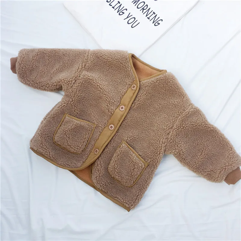 Корейский стиль 2018 пальто для маленьких девочек детские куртки мальчиков