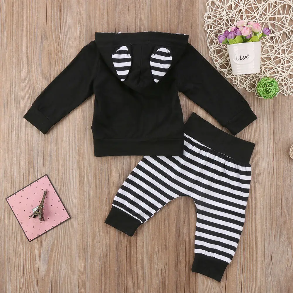 3D Ears Cute Newborn Clothes Long Sleeve Hoodies +Long Pants Baby Girl&ampBoy Casual Outfit Autumn Set 0-24 Months | Детская одежда и