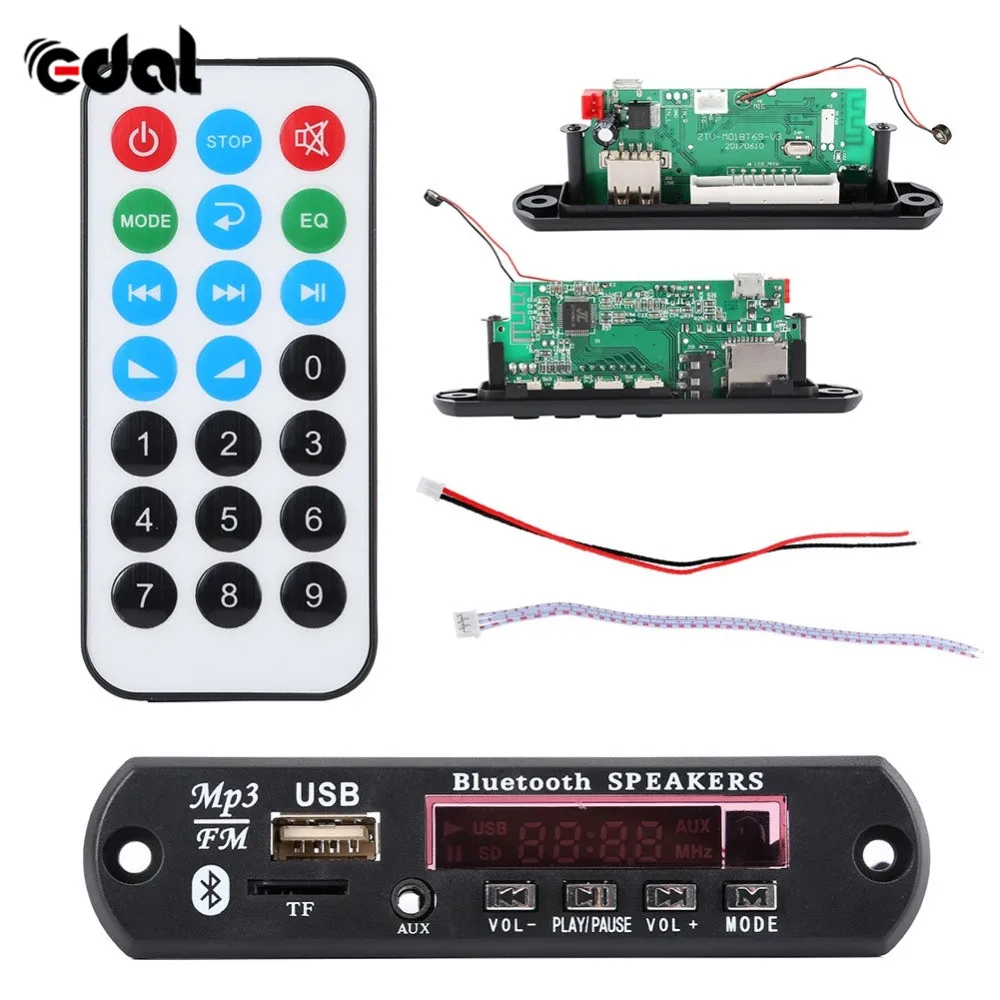 12V Buetooth 4,2 Micro USB микрофон 3,5 мм AUX аудио FLAC MP3 WMA декодер доска аудио модуль USB TF радио для автомобиля