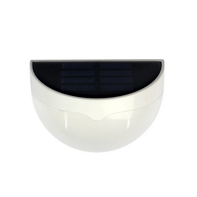 White 1PCS Светодиодный светильник на солнечной батарее 6 светодиодный перезаряжаемый Солнечный домашний садовый настенный фонарь для улицы, лестницы, забор, безопасность, ночник SL033 - Испускаемый цвет: White 1PCS