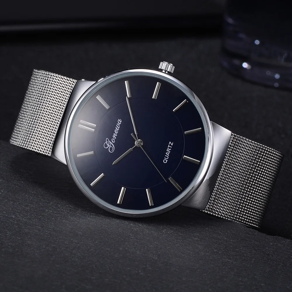 Для мужчин s Аналоговый Кварцевые часы для простой кварцевые аналоговые наручные