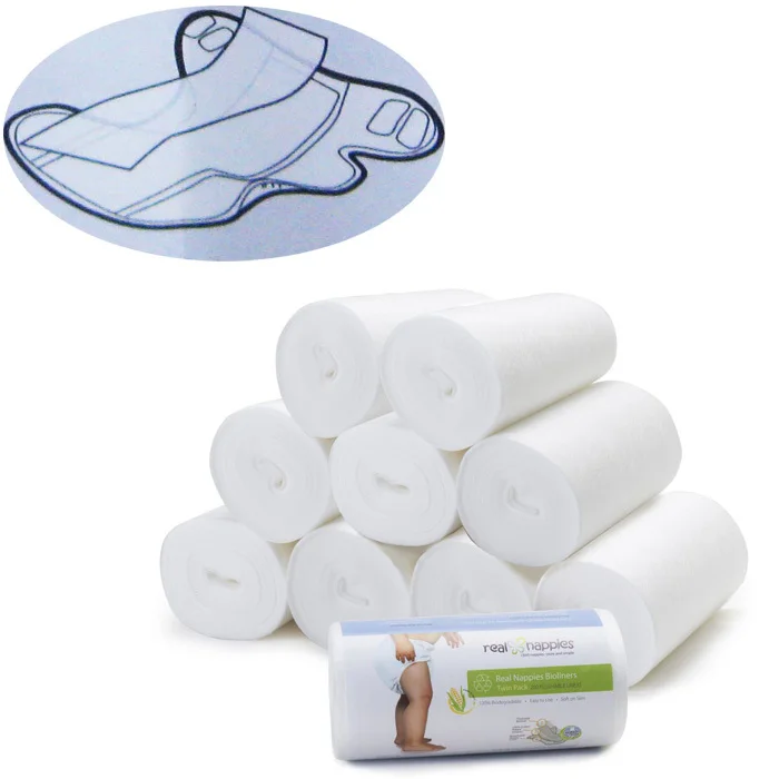 Baby reusable nappies liner disposable nappy flushable and biodegradable bamboo liners for diapers 100 sheets |