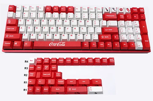 Olive Cola тема 132-key PBT краситель-сублимированные брелки ANSI Вишневый профиль для 64 84 87 96 108 для Cherry MX переключатели механическая клавиатура - Цвет: Olive