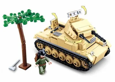 0691 356 шт Военная война 2 WW2 танковые строительные блоки детские игрушки