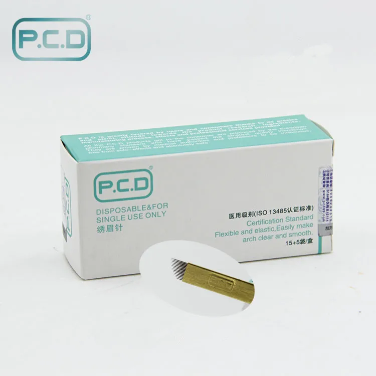 

50 pcs PCD 14 microblading needles blades permanent makeup