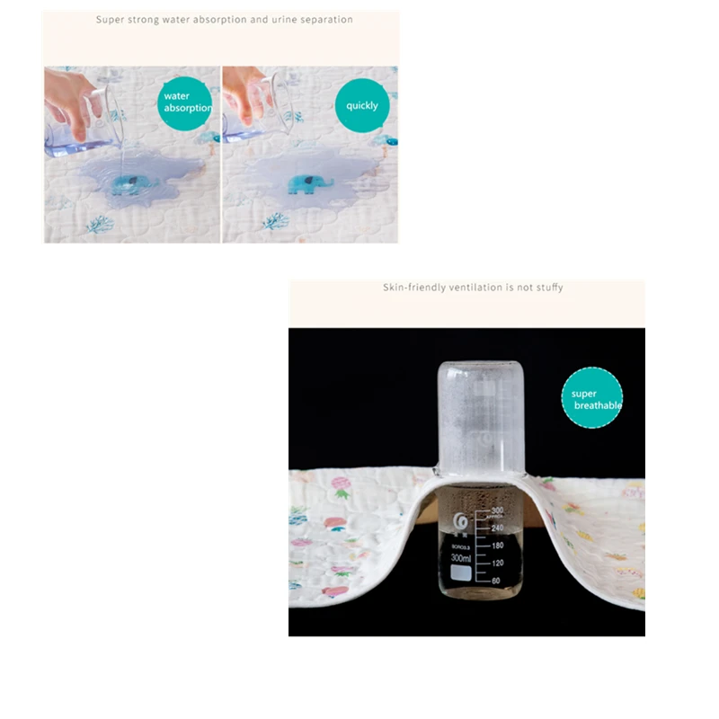 Коврик для детских подгузников Хлопковое одеяло колыбель новорожденных