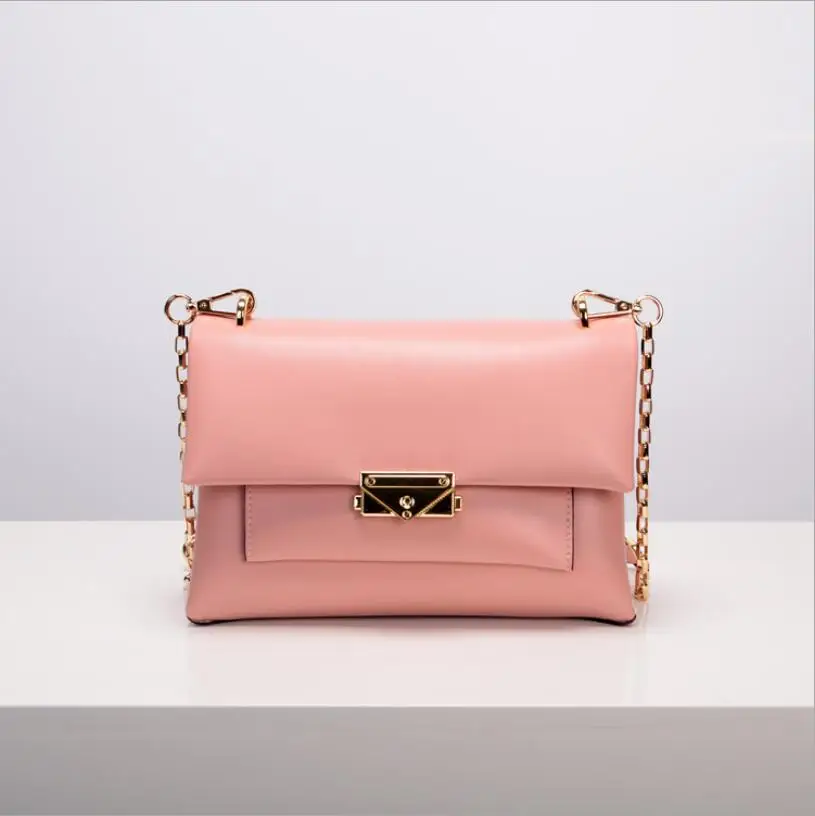 04 Pink Новая весенняя и летняя кожаная сумка в европейском и американском стиле, модные женские сумки через плечо - Цвет: 04 Pink