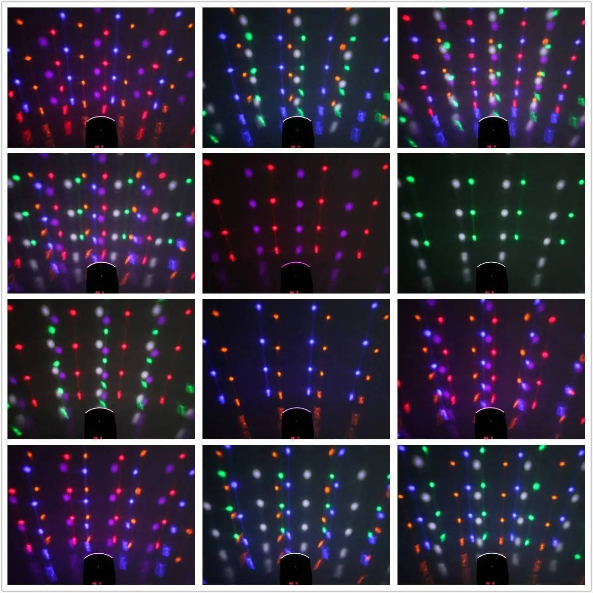 RGB Звук Активированный магический эффект светодиодные сценические огни три