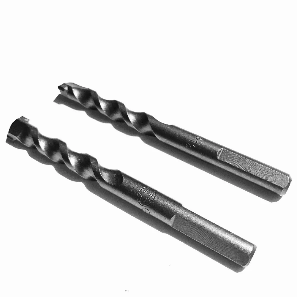 2 шт./компл. ударное сверло с круглым и треугольным хвостовиком 3 12 мм буровое