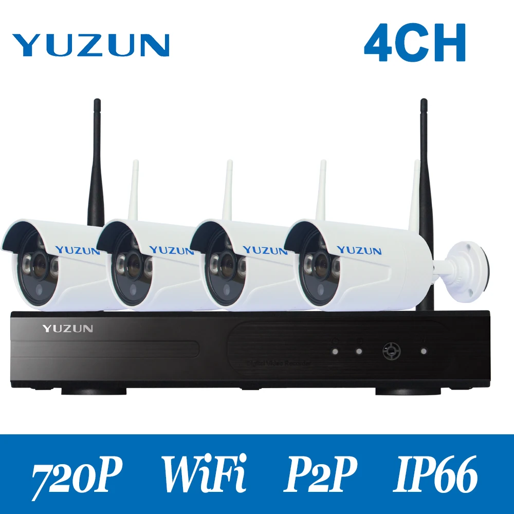 720 P беспроводные комплекты видеонаблюдения 4ch WI FI Ip камера крытый Система