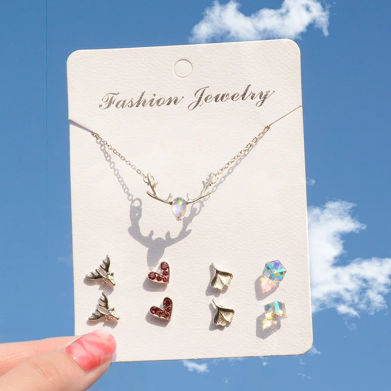 Комплект сережек для женщин Модный корейский серьги в виде звезд и