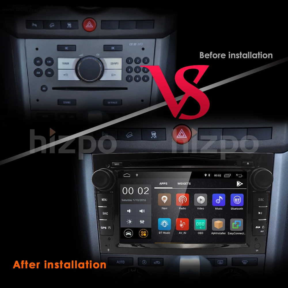 1024*600 четырехъядерный 2din Android 9,0 2G+ 16G PX5 автомобильный dvd-плеер для Opel Corsa Vectra C D Meriva Vivaro Tigra Signum радио gps Navi