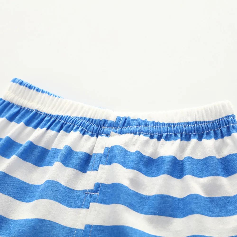 Лето 2018 Новый Повседневный Стильный Модный комплект для новорожденных мальчиков