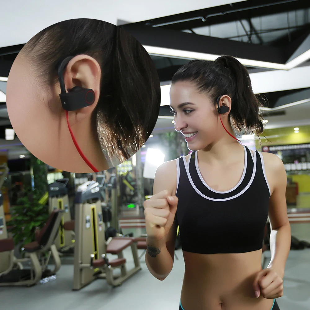 Aelic U8 Bluetooth наушники с микрофоном IPX7 водонепроницаемая Спортивная гарнитура