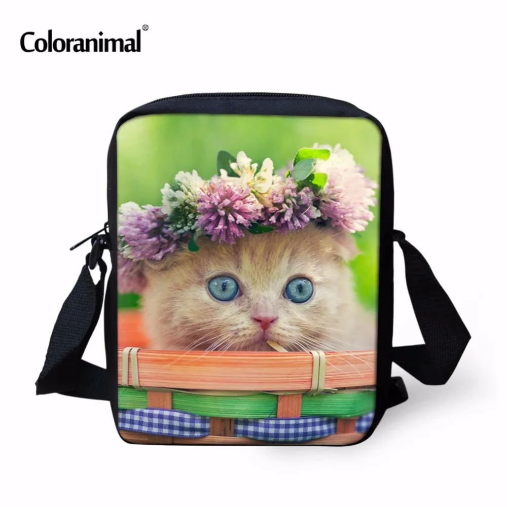 Сумки мессенджеры Coloranimal для женщин миниатюрные школьные сумки через плечо