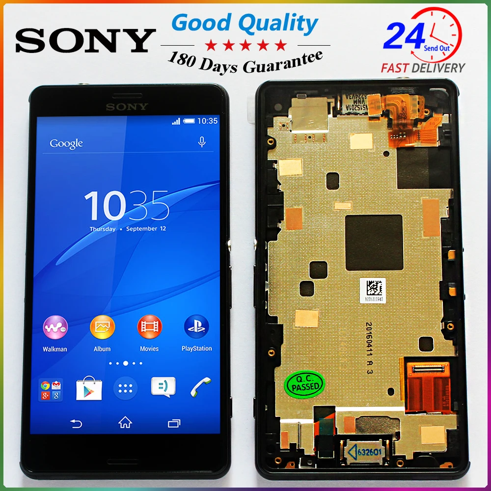 Sony 4,6 дюймов ЖК-дисплей для sony Xperia Z3 compact D5803 D5833 дигитайзер Датчик Z3 Мини сборка рамка с бесплатными инструментами