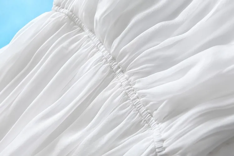 Vestidos женское летнее с v-образным вырезом белое элегантное платье макси из шелка женские длинные вечерние платья Модная женская одежда