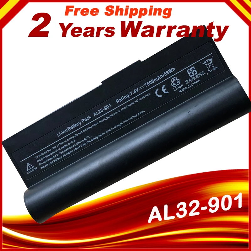 Аккумулятор HSW 7800 мАч 6 ячеек для ноутбука Asus AL23-901 Eee PC 901 1000 1000H 1000HE 1000HA 1000HG 904HD 1000HD 7 4