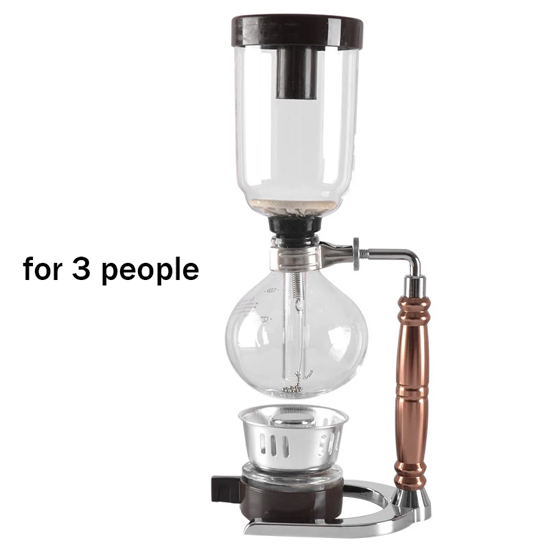 Syphon Pot B Кофейная сифонная кастрюля термостойкая стеклянная сифонная Кофеварка сифонные вакуумные кастрюли 3-5 чашек сифонная кофемашина аксессуары для кафе - Цвет: Syphon Pot B