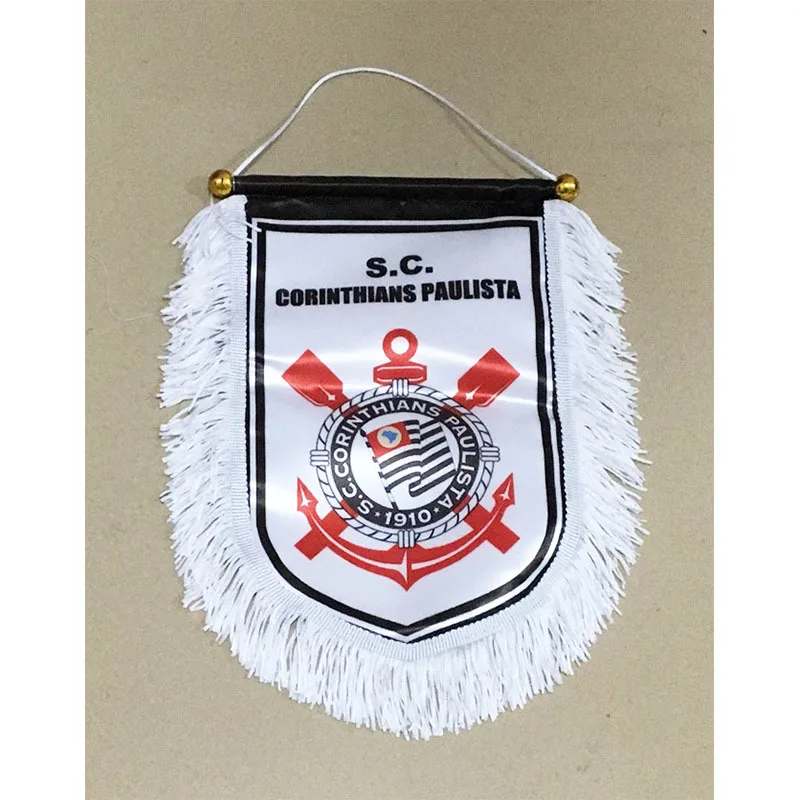 Бразильский спортивный клуб Corinthians Paulist 30 см* 20 см размер двухсторонние рождественские украшения для дома висящий флаг баннер подарки