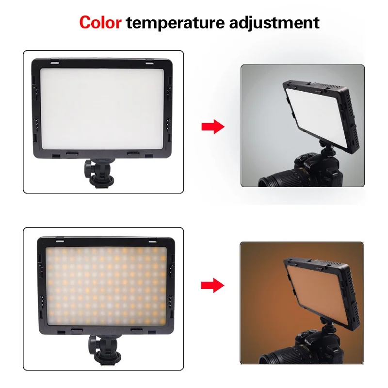 

Mcoplus Air-1000B Pro CRI 95 Bi-Color Ultra-thin Video LED Light for Canon Nikon Pentax Panasonic Sony Samsung Olympus