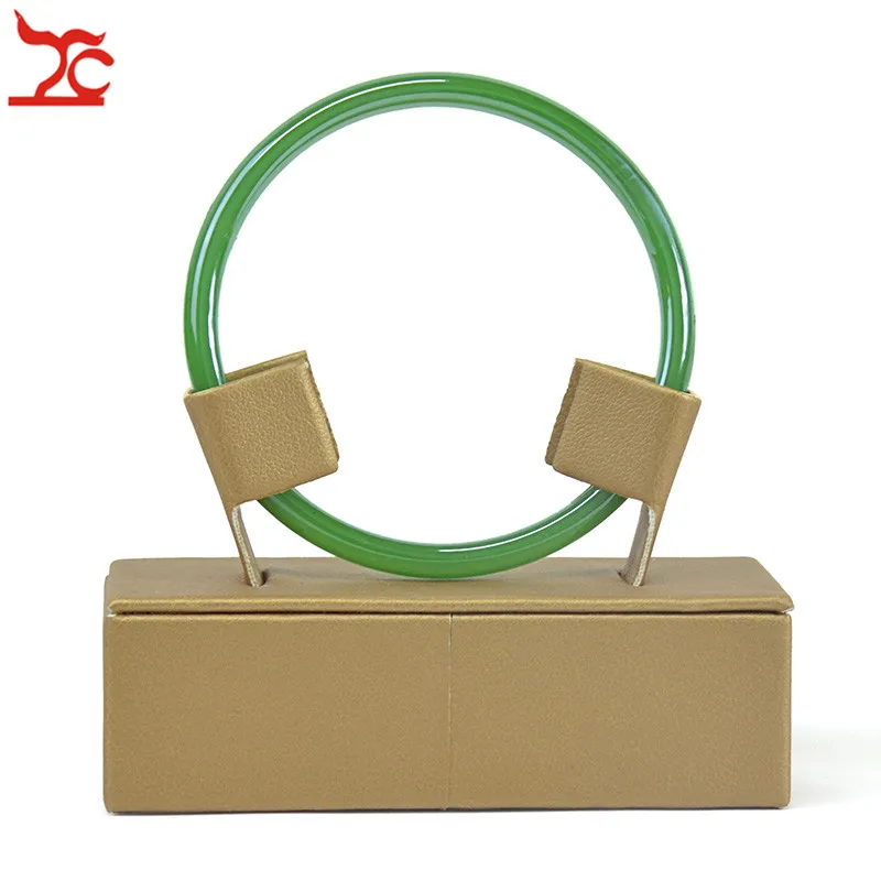 New Fashion Gold PU Jewelry Display Rack Adjustable Bangle Holder Jade Exhibition Organizer Stand | Украшения и аксессуары