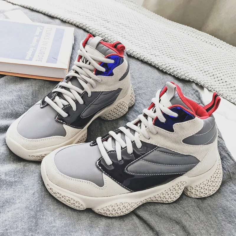 Zapatos de mujer Повседневная обувь Женские модные брендовые высокие кроссовки на
