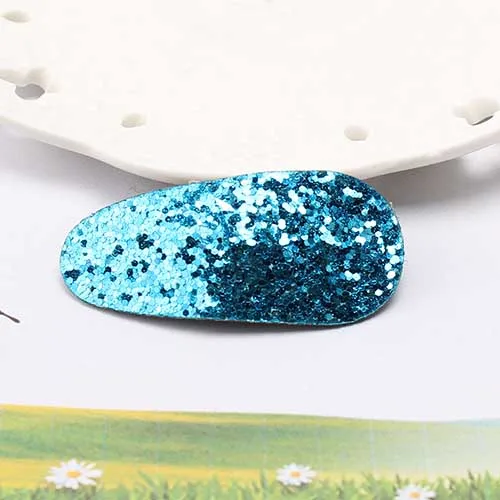blue 1 шт., милые детские заколки для девочек, блестящие заколки для волос, заколки для волос, цветные блестящие украшения для волос, аксессуары для волос - Цвет: blue