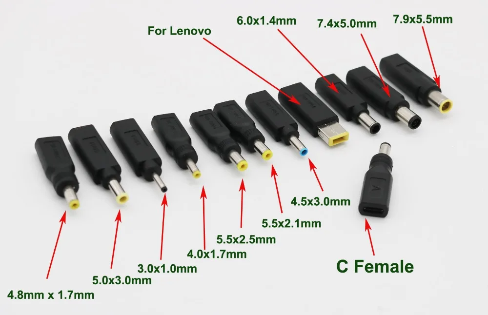 USB 3 1 с разъемом Мама для питания постоянного тока 4 0 8 х1 7 мм/5 5 х2 мм/7 Х5 мм разъем