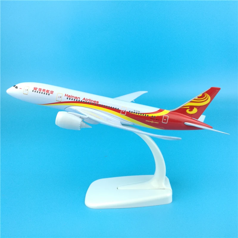 20 см Hainan Airways Boeing 787 модель самолета пассажирский B787 металлическая украшения 1:400