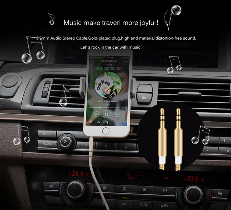 Audio Jack 3.5mm Aux Cable Male to auxiliar for Car Headphone MP3/4 Phone | Электроника