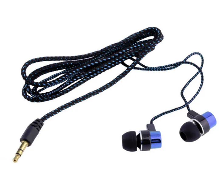 3 5 мм тканого волокна тканевую линию In ear Наушники плотно прилегающие к уху супер