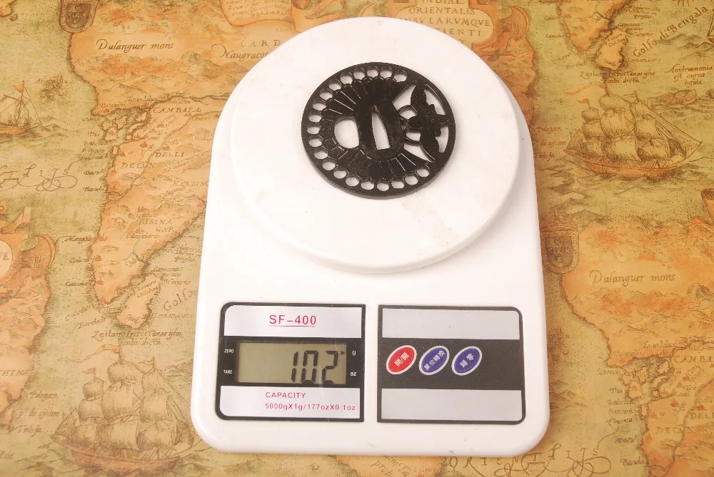 Изысканный узор ручная защита железный Tsuba для японского самурайский меч катана