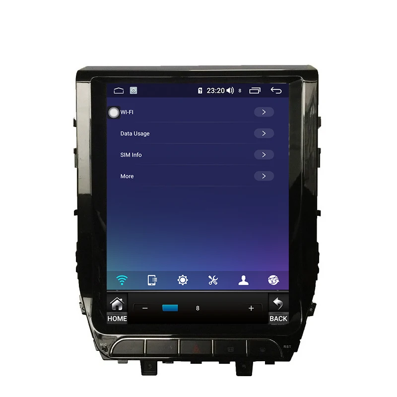 Land Cruise Android 8.1 4+64G 8-Core tesla 12.1 inch 1 din car radio with gps and screen for Toyota Land Cruiser