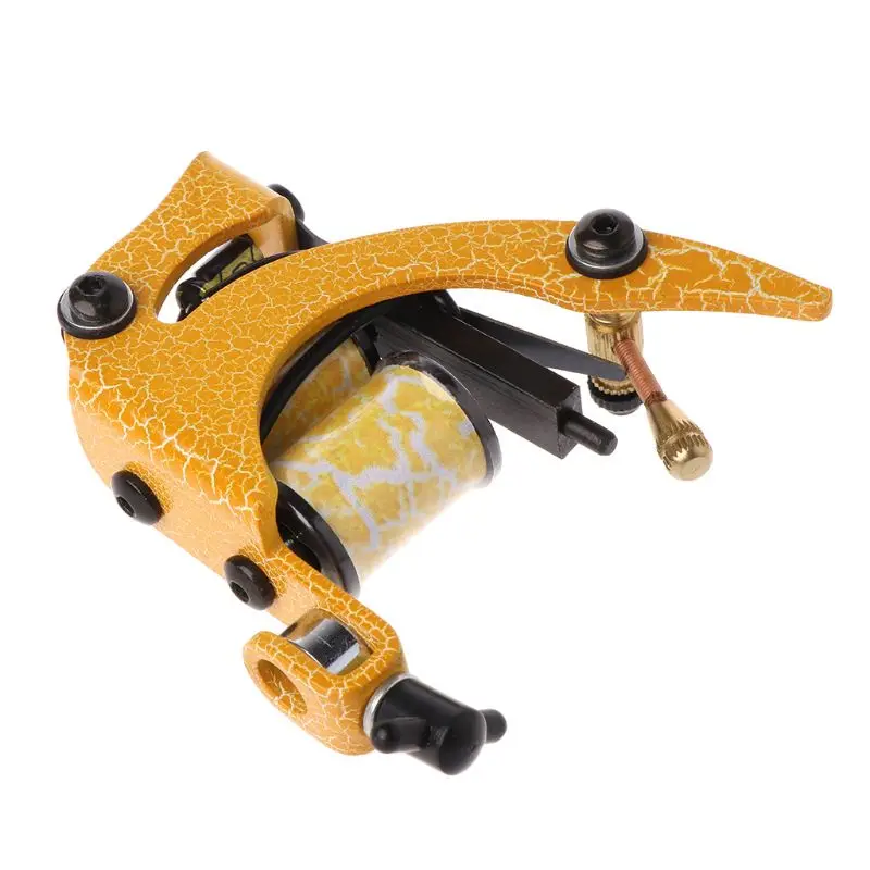 

New Design Pro Tattoo Machine Gun Shader Liner 8 Wrap Coils For Power Supply