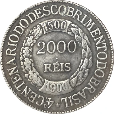 1900 БРАЗИЛИЯ 2000 рейс копия монет